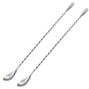 Cocktail Mixing Stirrers for Drink Stainless Steel Spiral Long Handle